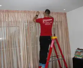 Curtain pole fixing services