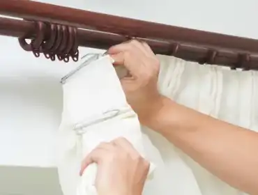 Curtain track fixing