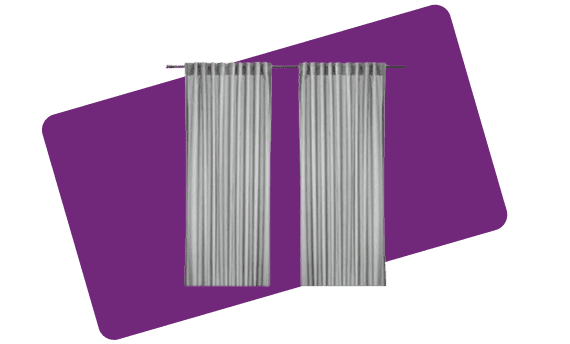 Customized Grey Curtains