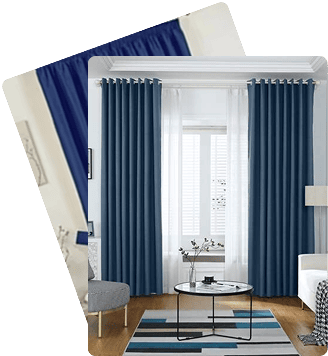 Lavish Blue Curtains in Dubai