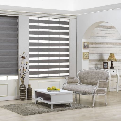 Zebra cotton blinds