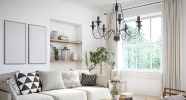 white curtains Dubai