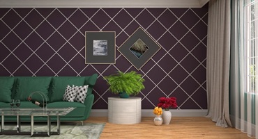 custom living room wallpaper Dubai