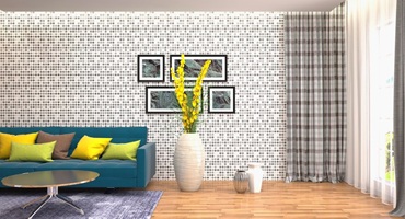 textured wallpaper for living room Dubai