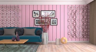 wallpaper for large living room Dubai