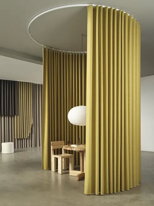 Acoustic curtains for commerical places