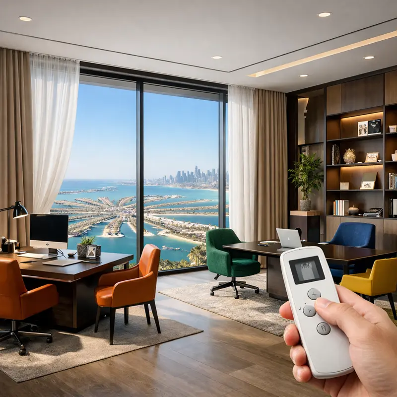 Automatic Window Curtains for office