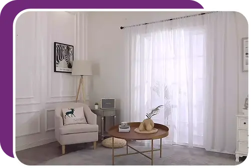 Buy Natural Linen sheer curtain