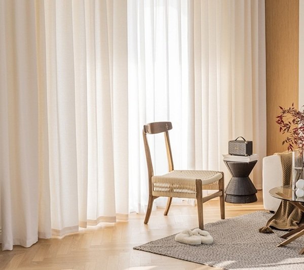 Faux Linen Sheer