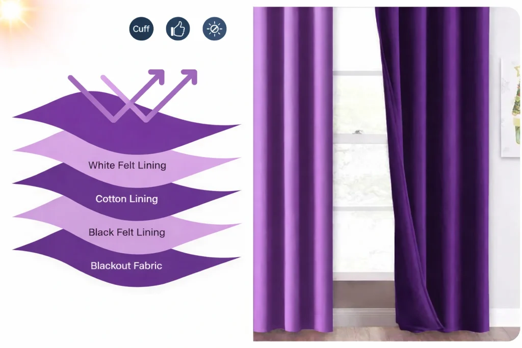 Soundproof curtains 5 layers
