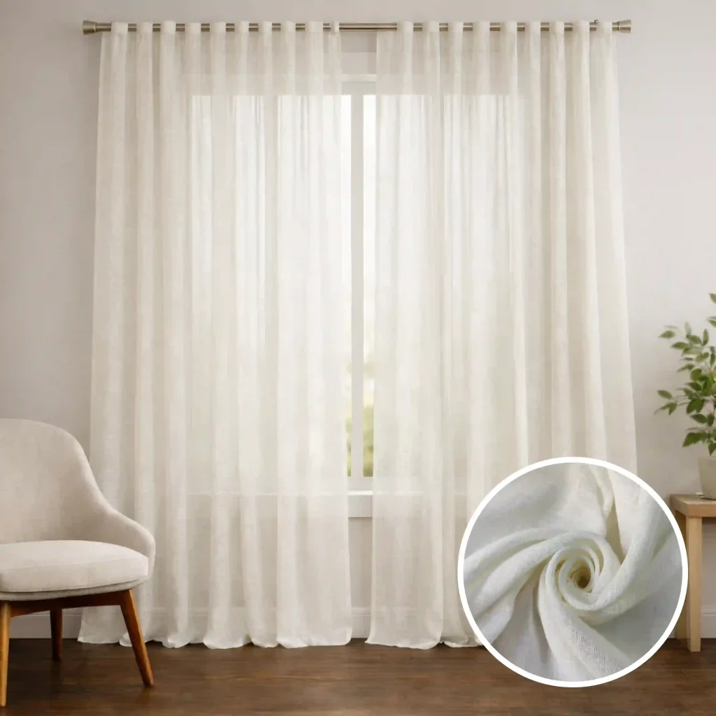 White Aura Curtains
