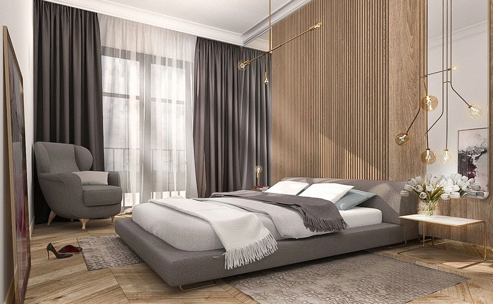 stylish bedroom curtain