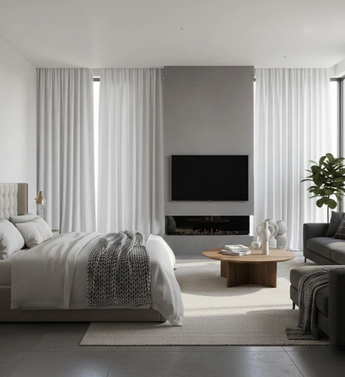 White Curtains Dubai