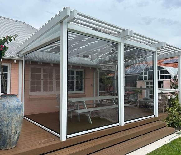 Cafe-Style PVC Outdoor Blinds