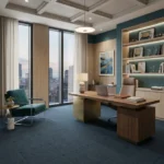 dark-colored textured carpet