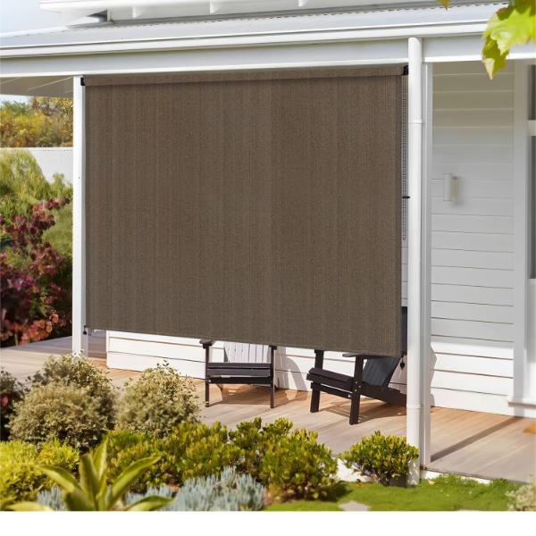 Outdoor Roller Shade with Pull Cord