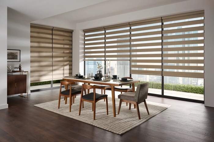 dinning room zebra blinds in uae