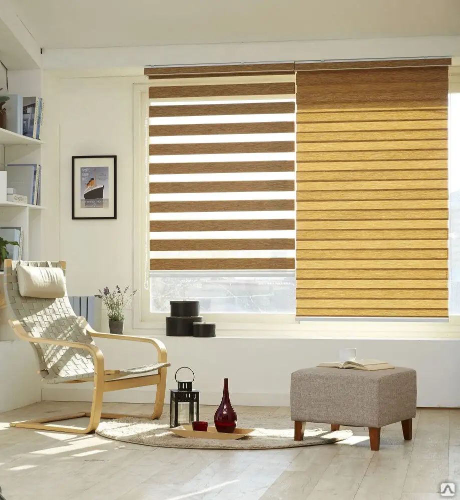 living room zebra blinds