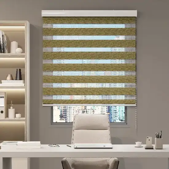 office Zebra-Blinds-Green