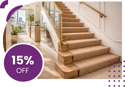 natural fiber sisal stair runner carpet