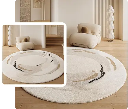 dubai round carpet