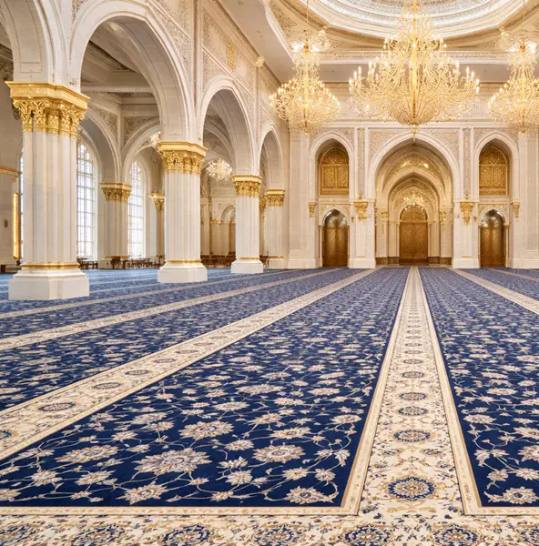 largest hand-knotted masjid carpet