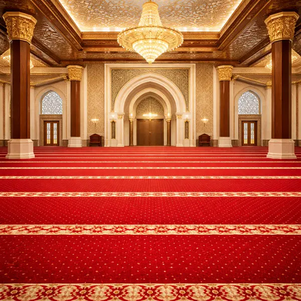 mosque's prayer hall carpet