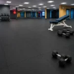 ( Gym Floor Interlocking Mat, Black - 17mm ) ZS