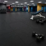( Gym Floor Interlocking Mat, Black ) ZS