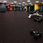 ( gym mat EPDM rubber red black ) ZS