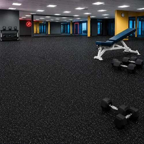 ( gym mat EPDM rubber white black ) ZS