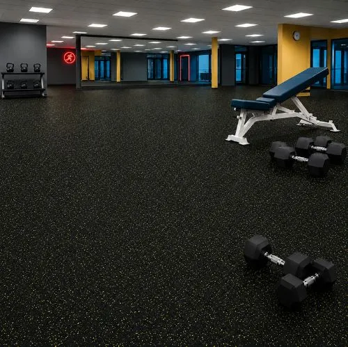 ( gym mat EPDM rubber yellow black ) ZS