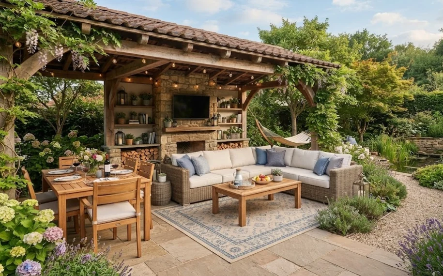 Create a Full Outdoor Living Room