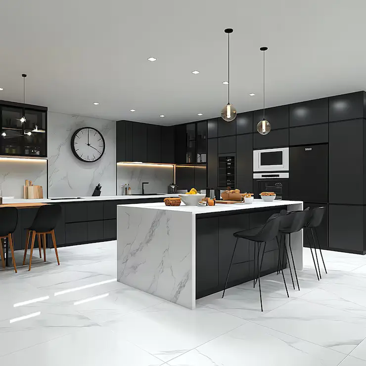 kitchen-interior-with-stove-microwave-counter-sleek-minimalist-design